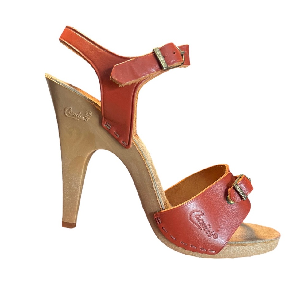 Candie's Red and Tan Heels